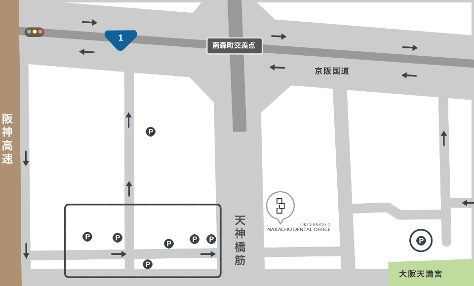 NAKACHO DENTAL OFFICE（中長デンタルオフィス）｜駐車場